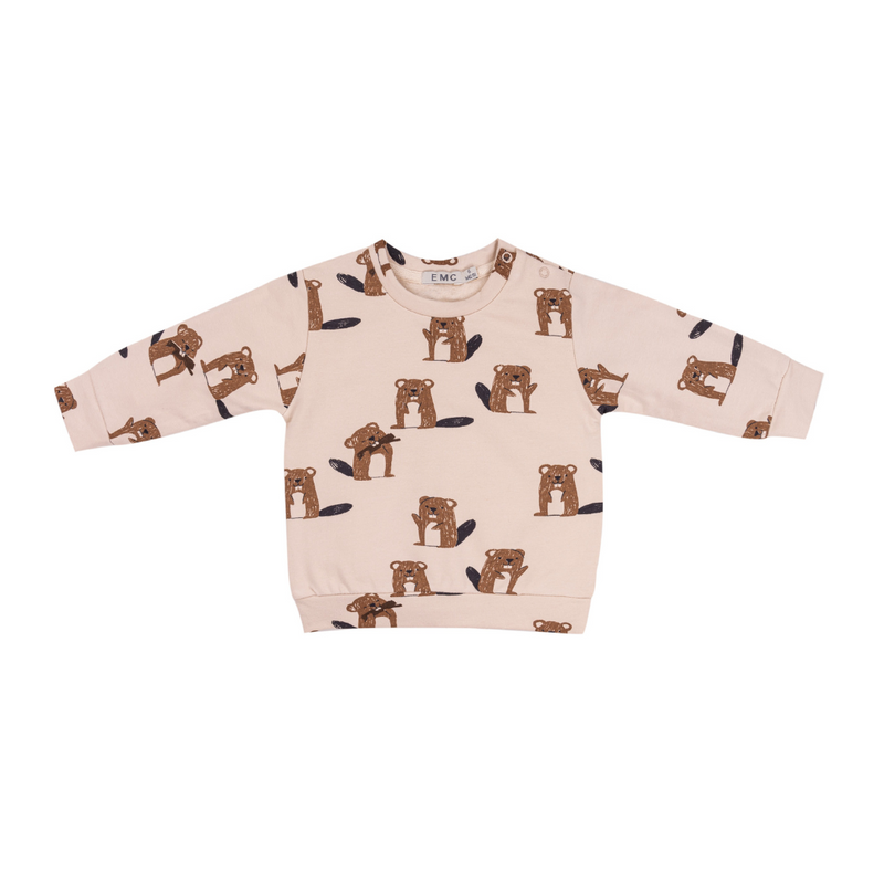 All Over Beaver Printed Sweatshirt by EMC