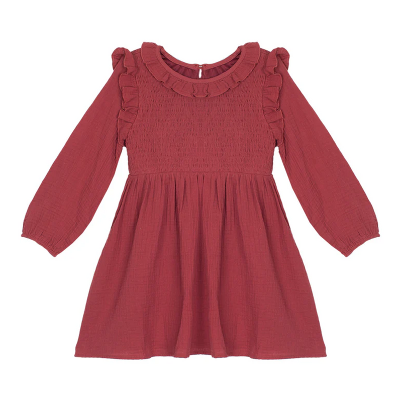 Autumn Dress - Red by Mabel + Honey