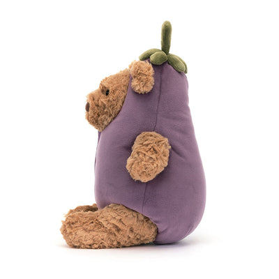 Bartholomew Bear Eggplant - 11 Inch by Jellycat