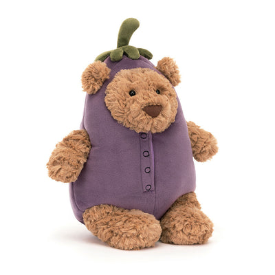 Bartholomew Bear Eggplant - 11 Inch by Jellycat