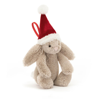 Bashful Christmas Bunny Ornament - 5 Inch by Jellycat