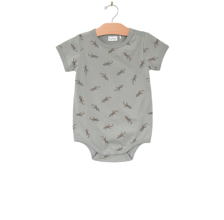 Salamander Short Sleeve Bodysuit - Pond by City Mouse - FINAL SALE