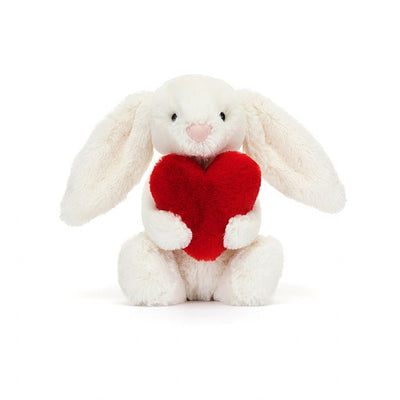 Bashful Red Love Heart Bunny - Little 7 Inch by Jellycat