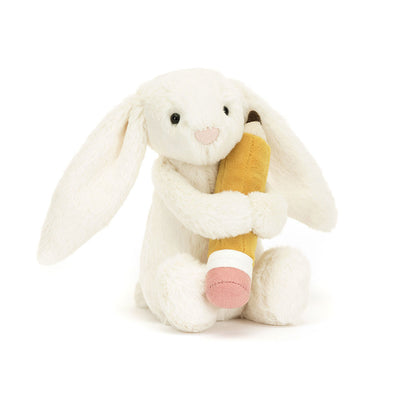 Bashful Bunny with Pencil - 7 Inch by Jellycat