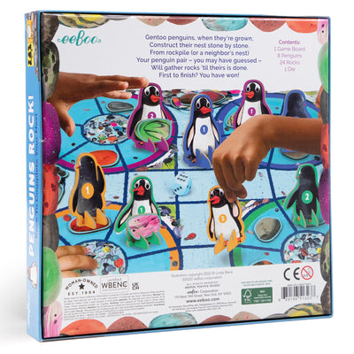 Penguins Rock Board Game by Eeboo