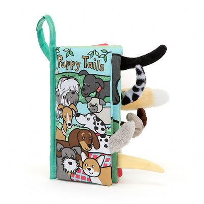 Puppy Tails Crinkly Fabric Book by Jellycat