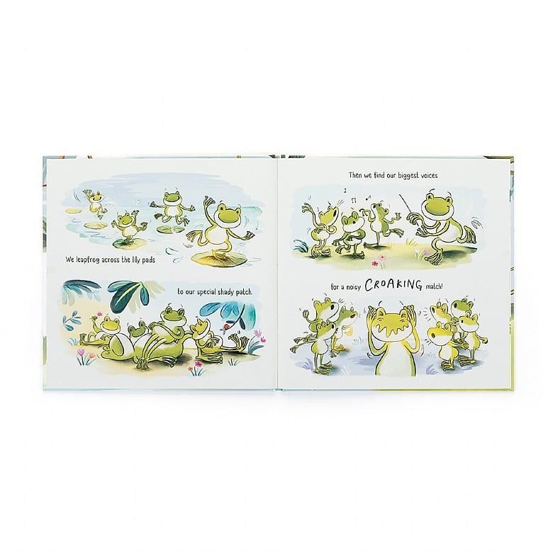 A Fantastic Day for Finnegan Frog Book by Jellycat