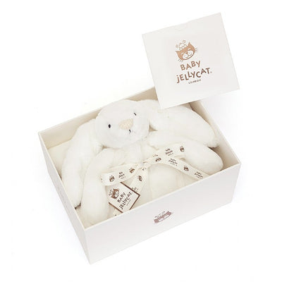 Bashful Luxe Bunny Luna Blankie in Gift Box by Jellycat