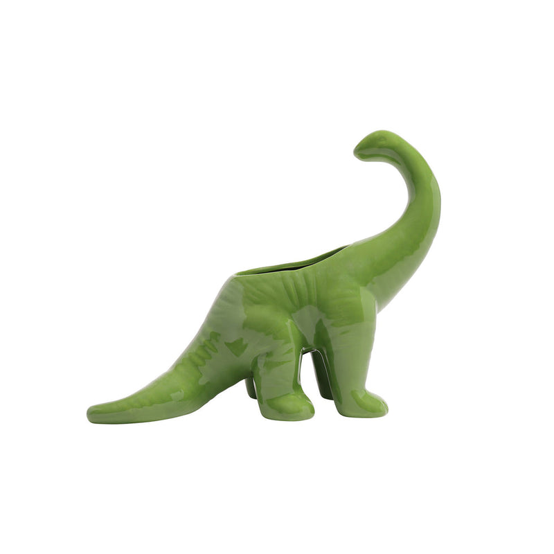 Dinosaur Ceramic Indoor Plant Pot For Succulents - Brontosaurus by Chive