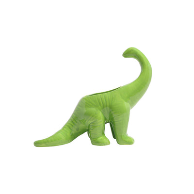 Dinosaur Ceramic Indoor Plant Pot For Succulents - Brontosaurus by Chive