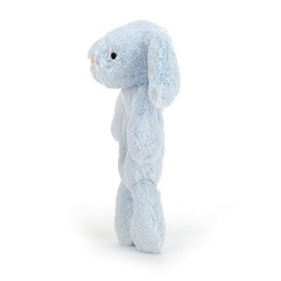 Bashful Blue Bunny Ring Rattle - 8 Inch by Jellycat