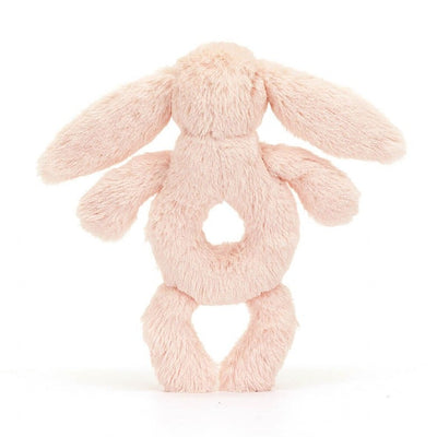 Bashful Blush Bunny Ring Rattle - 8 Inch by Jellycat