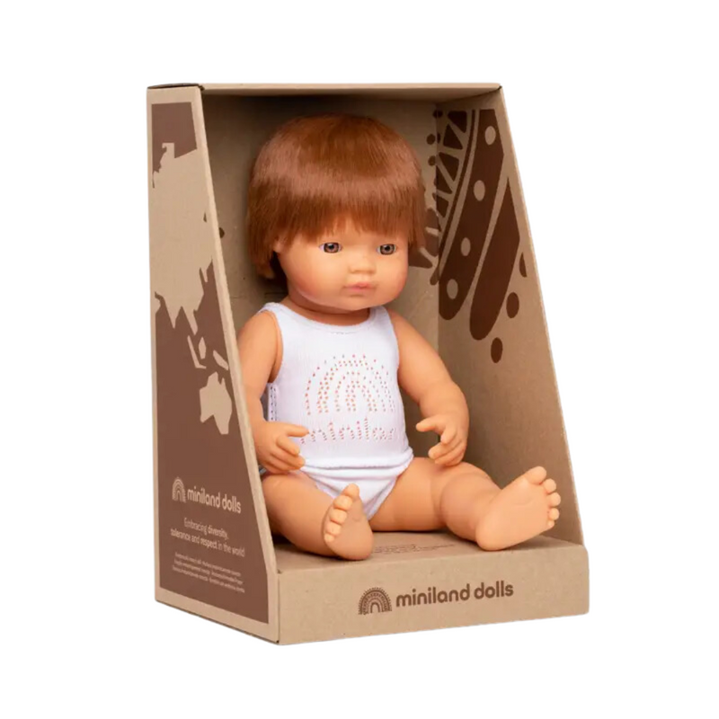 Baby Doll Caucasian Redhead Boy 15" by Miniland