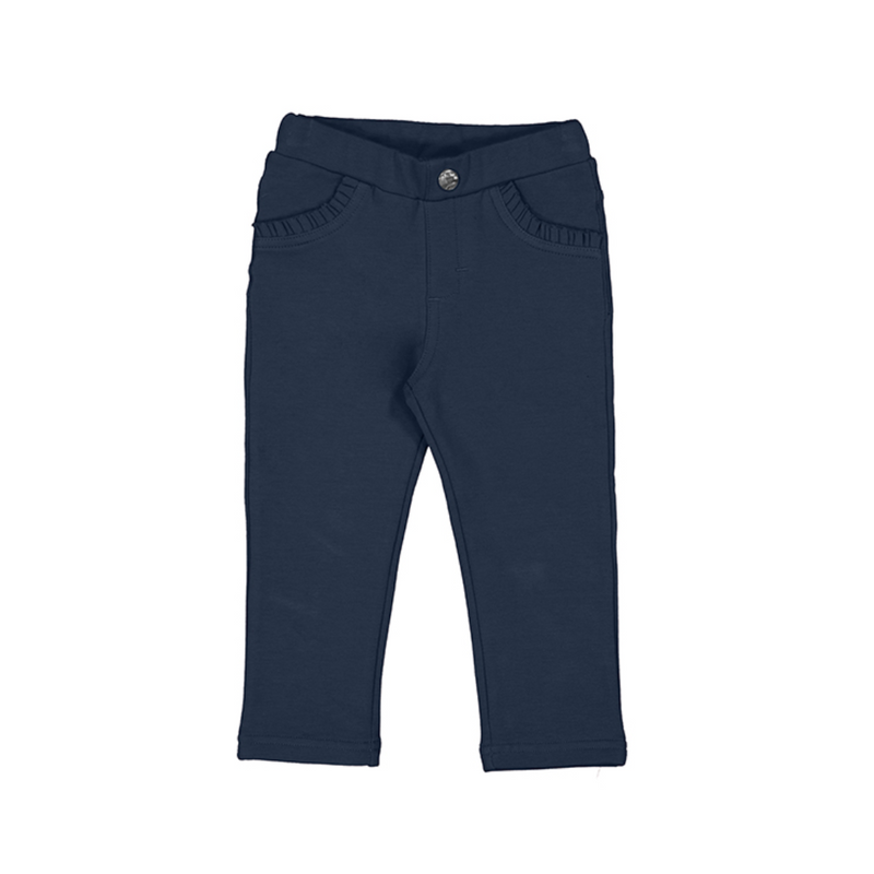 Baby Girl Cotton Trousers - Navy by Mayoral