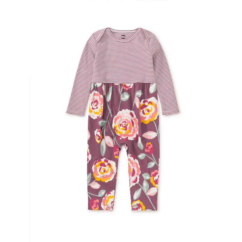 Print Mix Baby Romper - Turkish Rose by Tea Collection