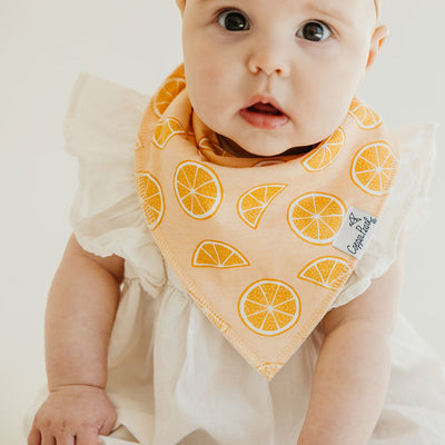 Single Bandana Bib - Clementine by Copper Pearl