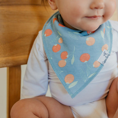 Single Bandana Bib - Clementine by Copper Pearl