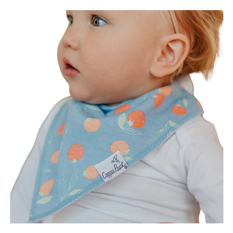 Single Bandana Bib - Clementine by Copper Pearl