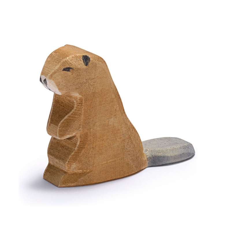 Beaver Sitting by Ostheimer Wooden Toys