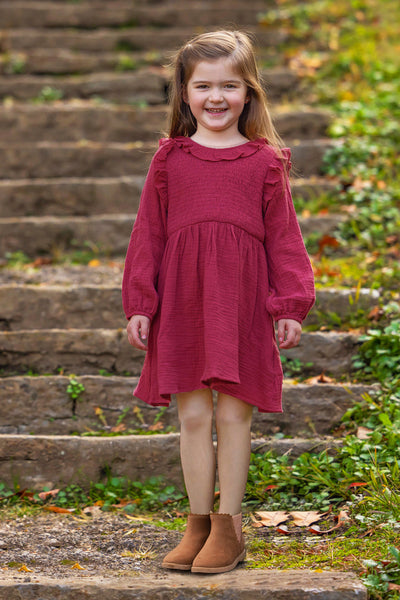 Autumn Dress - Red by Mabel + Honey