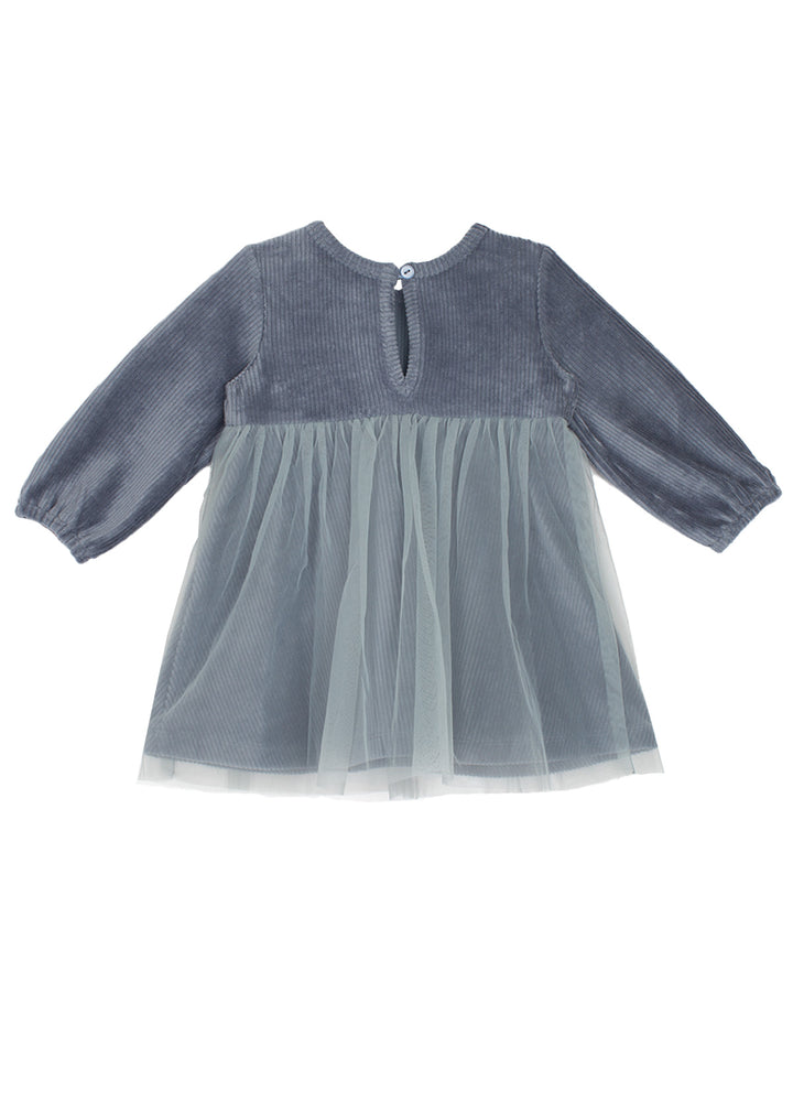 Skylar Blue Suede Dress by Mabel + Honey