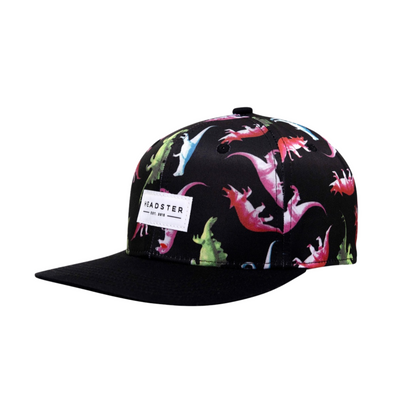 Dino Snapback Hat - Black by Headster Kids