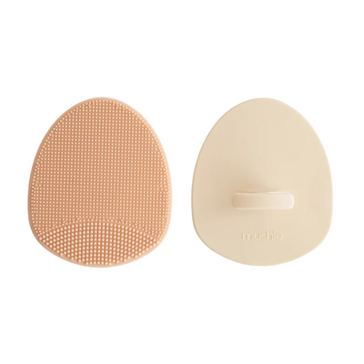 Cradle Cap Brush 2pk -Blush/Shifting Sand by Mushie & Co