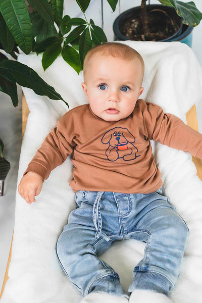 Baby Sweatshirt - Caramel Dog by Babyface