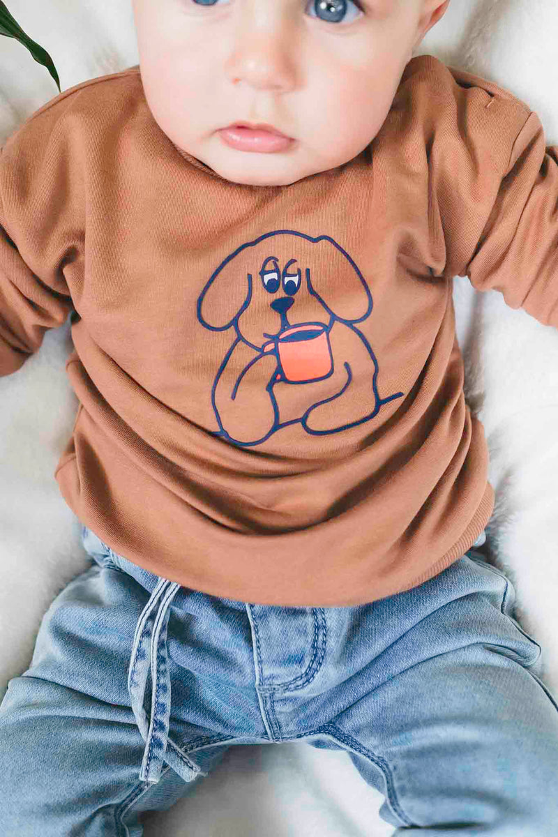 Baby Sweatshirt - Caramel Dog by Babyface