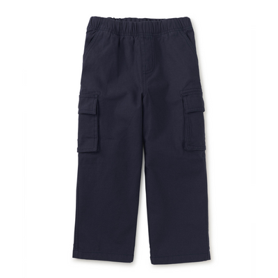 Relaxed Twill Cargo Pants - Indigo by Tea Collection