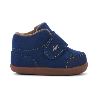 Casey First Walker Shoe - Navy Suede by See Kai Run