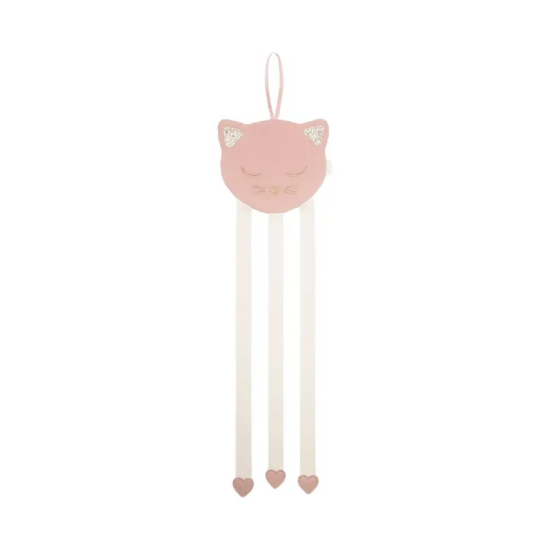 Clara Cat 3 Ribbon Hair Clip Hanger by Rockahula Kids