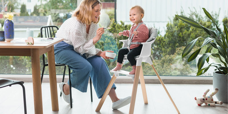 Clikk High Chair Bundle - Grey with Travel Bag by Stokke