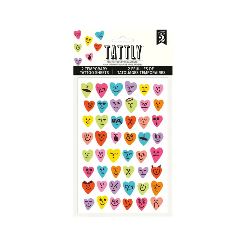 Conversation Hearts Sheet Tattoos - Set of 2 by Tattly