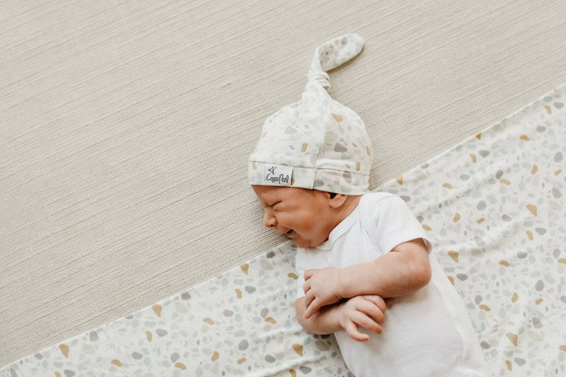 Newborn Top Knot Hat - Arlo by Copper Pearl