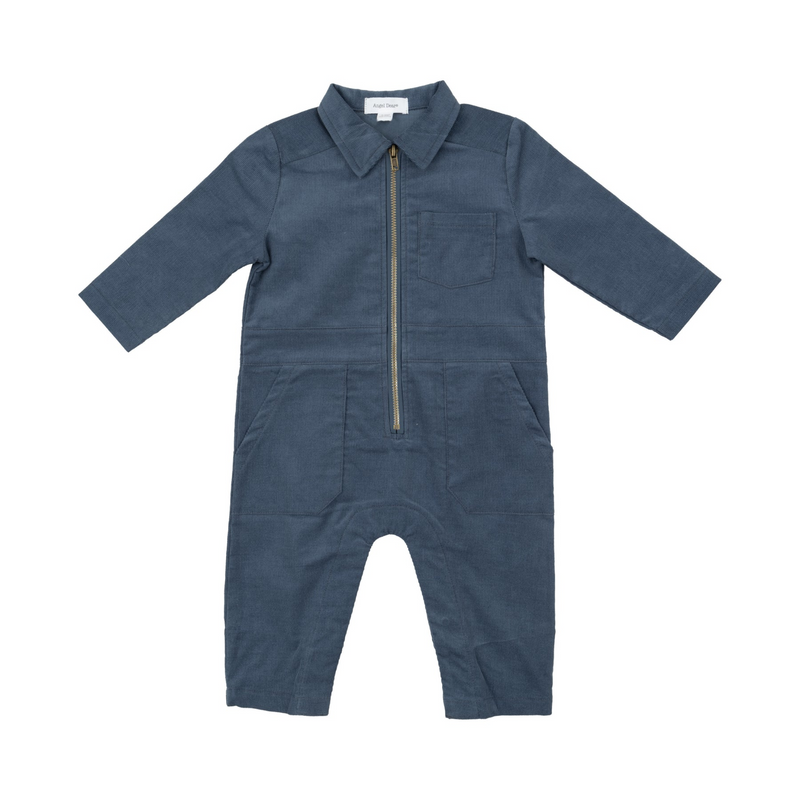 Retro Corduroy Jumpsuit - Solid Navy by Angel Dear