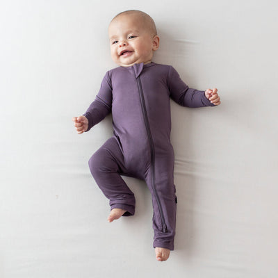 Zippered Romper - Currant by Kyte Baby