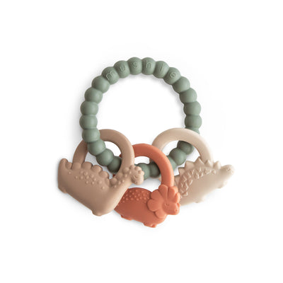 Dino Teething Ring by Mushie & Co