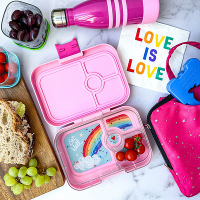 Yumbox Panino Leakproof Bento Box - 4 Compartment - Power Pink