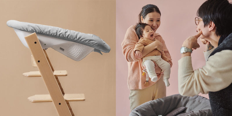 Tripp Trapp Natural with Newborn Set by Stokke