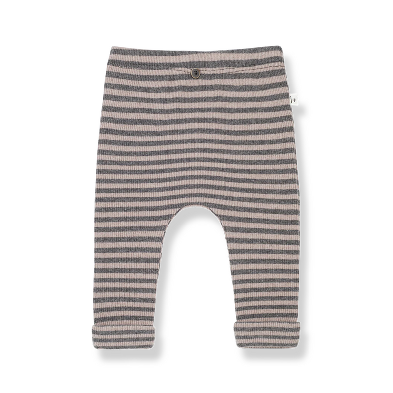 Eusebi Striped Leggings - Old Rose by 1+ in the Family