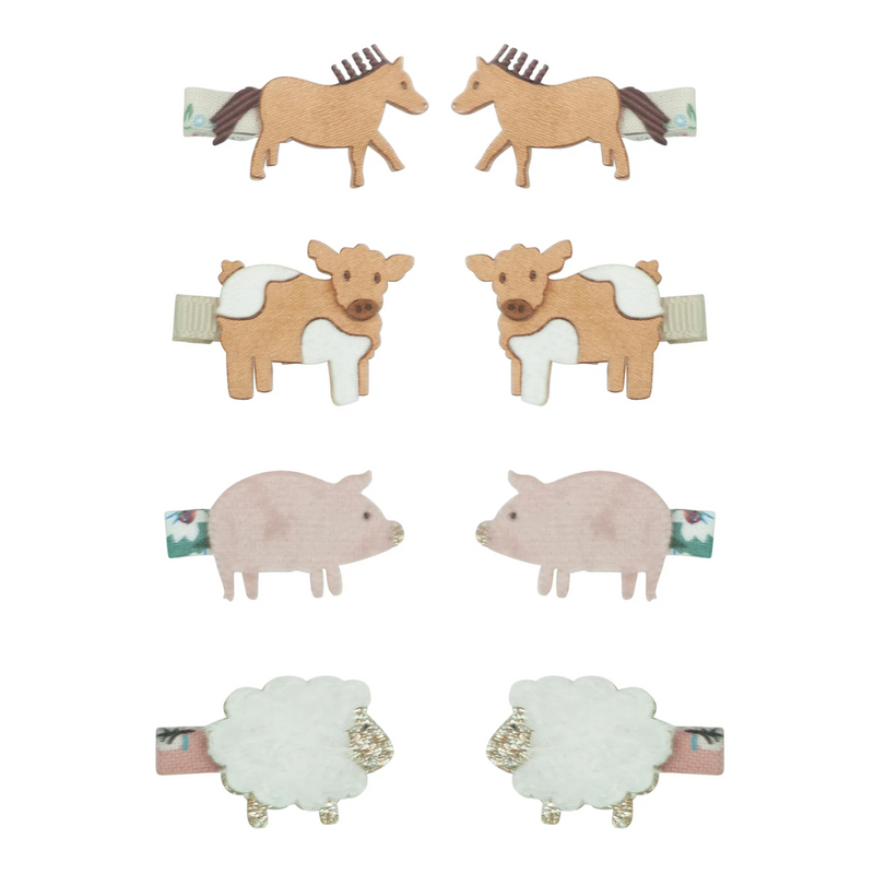 Farm Animal Mini Clips by Mimi & Lula