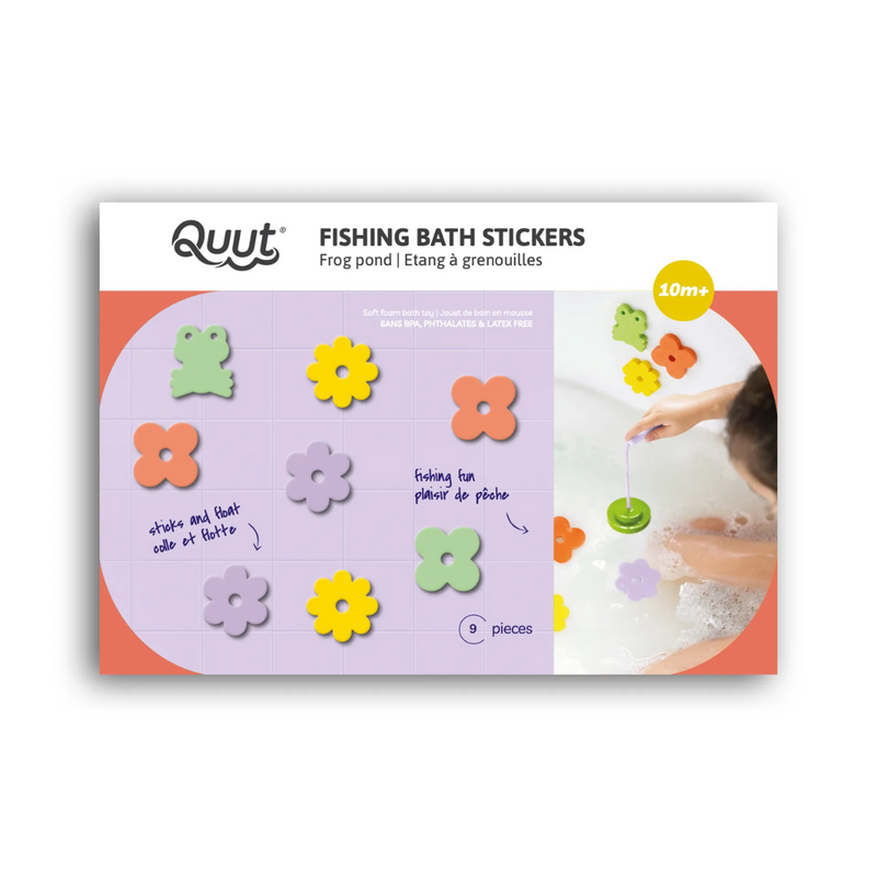 Fishing Bath Stickers - Frog Pond by Quut Toys