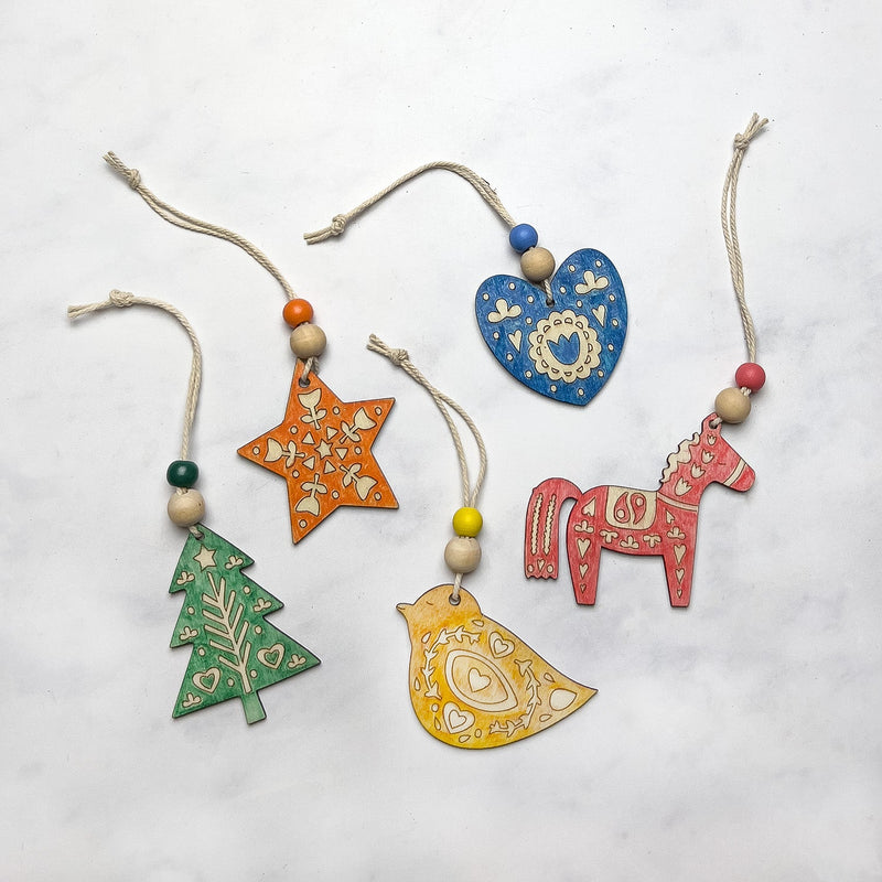 Folk Art Christmas Decoration Kit by Cotton Twist