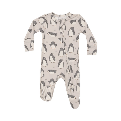 Bamboo 2 Way Zipper Footie - Penguin Pals by Angel Dear