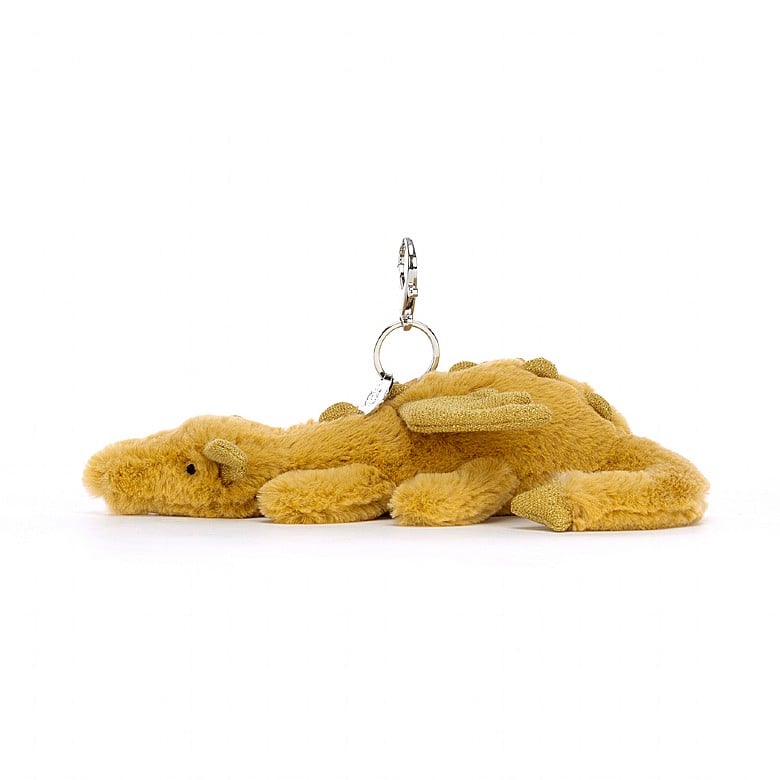 Golden Dragon Bag Charm by Jellycat