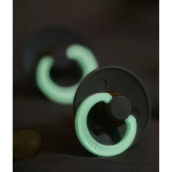 Bibs Glow Pacifier 2 Pack - Sage + Cloud