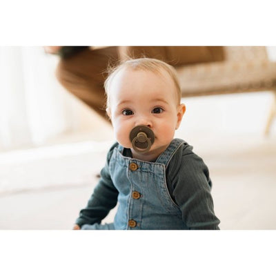 Bibs De Lux Pacifier 2 Pack - Vanilla + Dark Oak