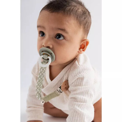 Bibs Glow Pacifier 2 Pack - Sage + Cloud