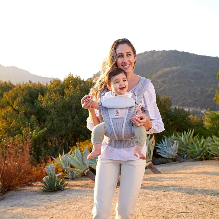 Omni Breeze Soft Flex Mesh Baby Carrier - Pearl Grey by Ergobaby